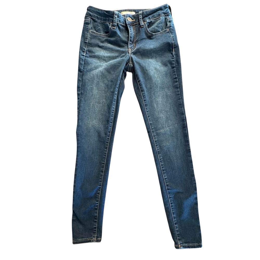 SO Low Rise Jegging Womens 5/27W Dark Wash Skinny Denim Jeans‎ JG83D008RW